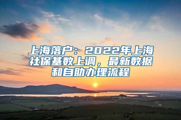 上海落户：2022年上海社保基数上调，最新数据和自助办理流程