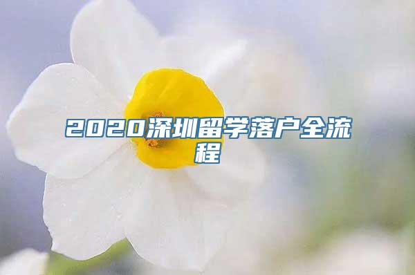 2020深圳留学落户全流程