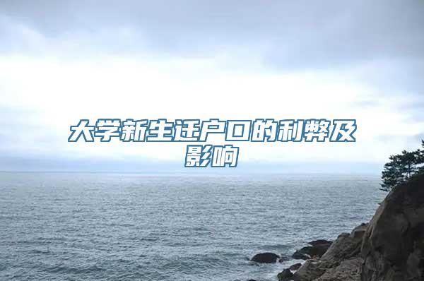 大学新生迁户口的利弊及影响