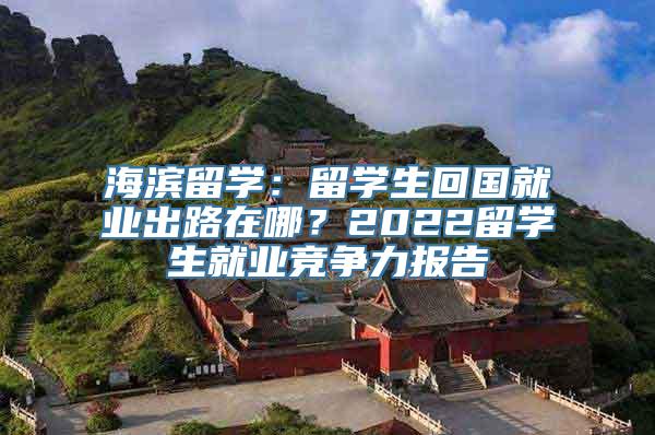 海滨留学：留学生回国就业出路在哪？2022留学生就业竞争力报告