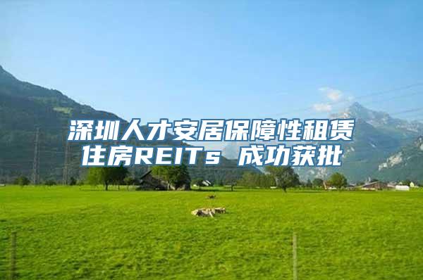 深圳人才安居保障性租赁住房REITs 成功获批