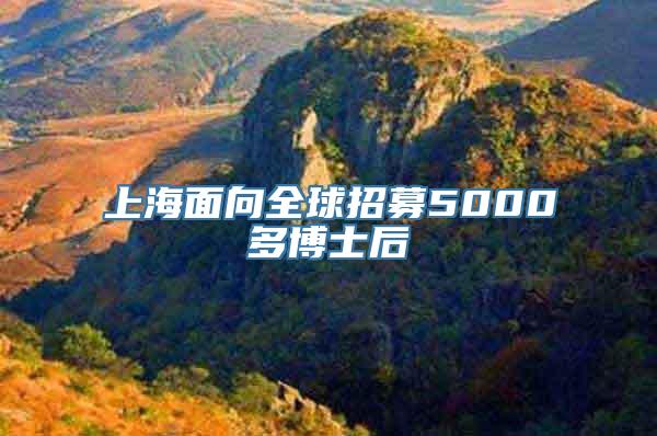 上海面向全球招募5000多博士后