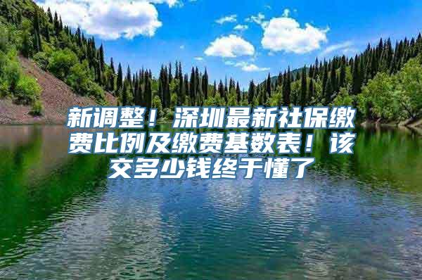 新调整！深圳最新社保缴费比例及缴费基数表！该交多少钱终于懂了