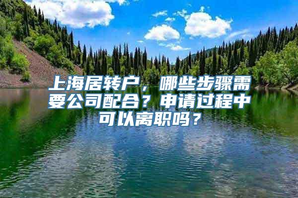 上海居转户，哪些步骤需要公司配合？申请过程中可以离职吗？