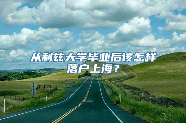 从利兹大学毕业后该怎样落户上海？