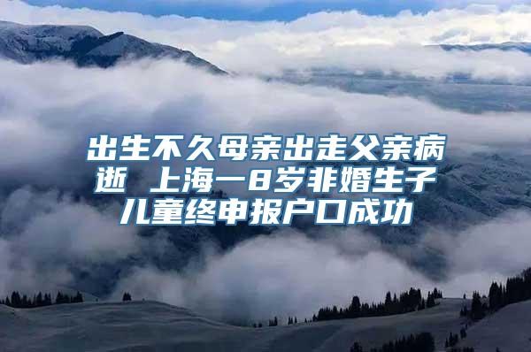 出生不久母亲出走父亲病逝 上海一8岁非婚生子儿童终申报户口成功