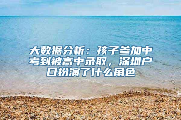 大数据分析：孩子参加中考到被高中录取，深圳户口扮演了什么角色