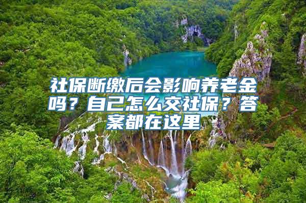 社保断缴后会影响养老金吗？自己怎么交社保？答案都在这里