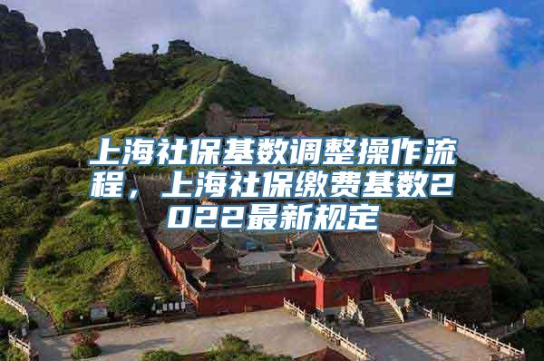 上海社保基数调整操作流程，上海社保缴费基数2022最新规定