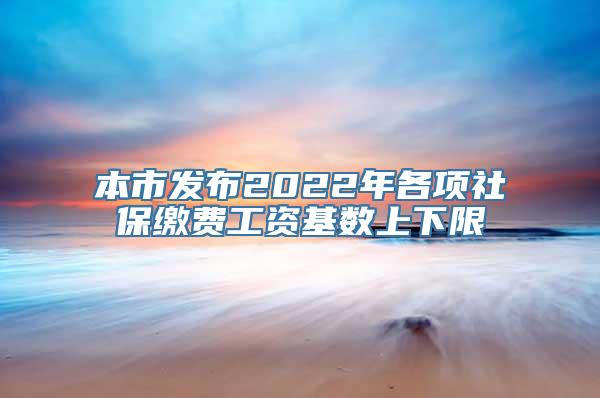 本市发布2022年各项社保缴费工资基数上下限