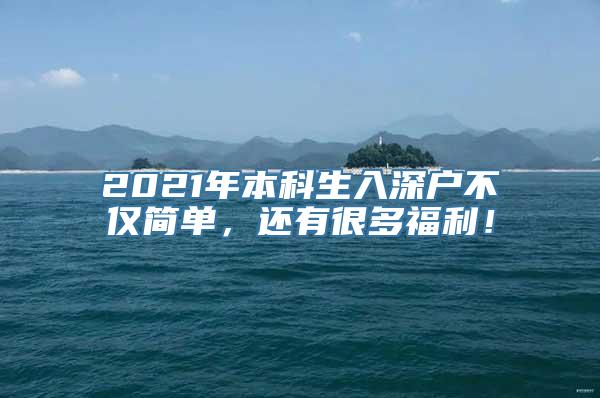 2021年本科生入深户不仅简单，还有很多福利！