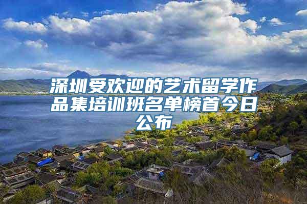 深圳受欢迎的艺术留学作品集培训班名单榜首今日公布