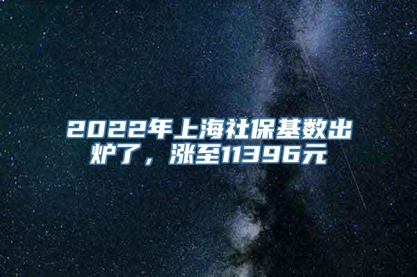 2022年上海社保基数出炉了，涨至11396元