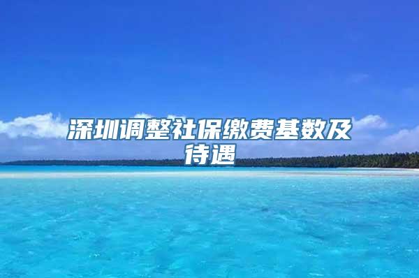 深圳调整社保缴费基数及待遇