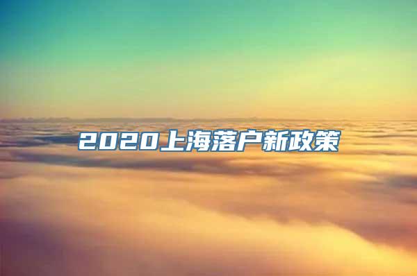 2020上海落户新政策