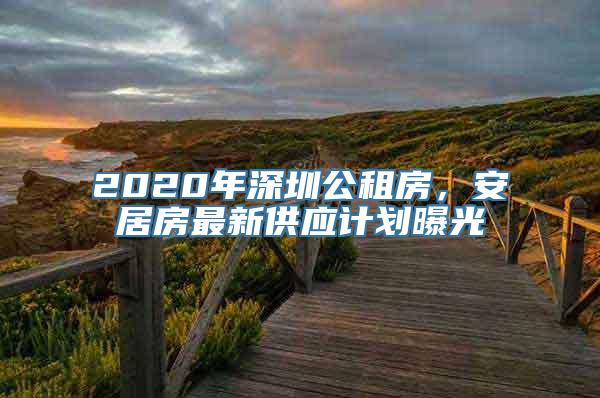 2020年深圳公租房，安居房最新供应计划曝光