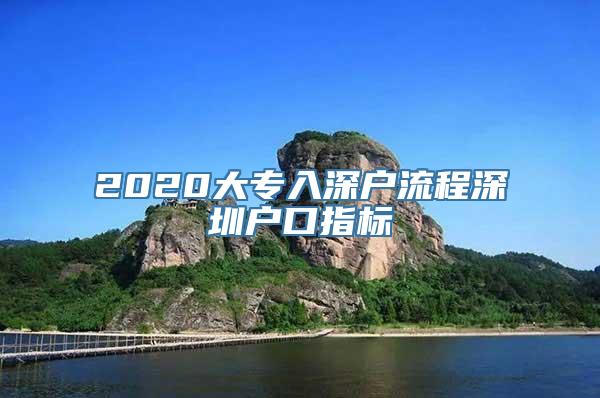 2020大专入深户流程深圳户口指标