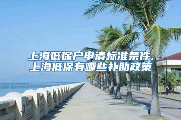 上海低保户申请标准条件,上海低保有哪些补助政策