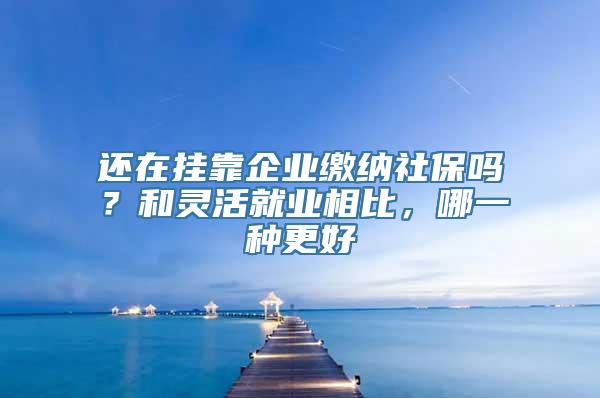 还在挂靠企业缴纳社保吗？和灵活就业相比，哪一种更好