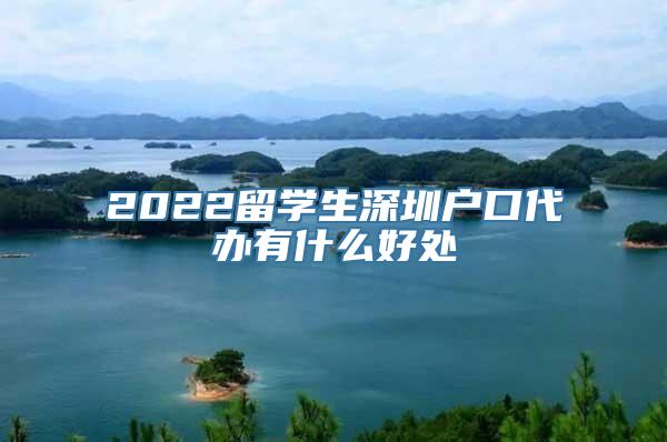 2022留学生深圳户口代办有什么好处