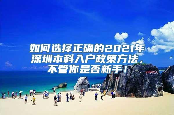 如何选择正确的2021年深圳本科入户政策方法，不管你是否新手！