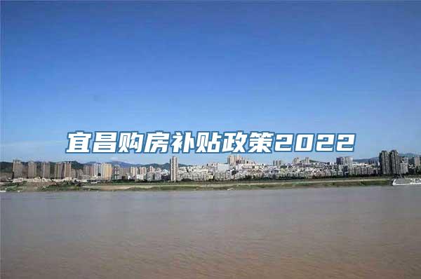 宜昌购房补贴政策2022