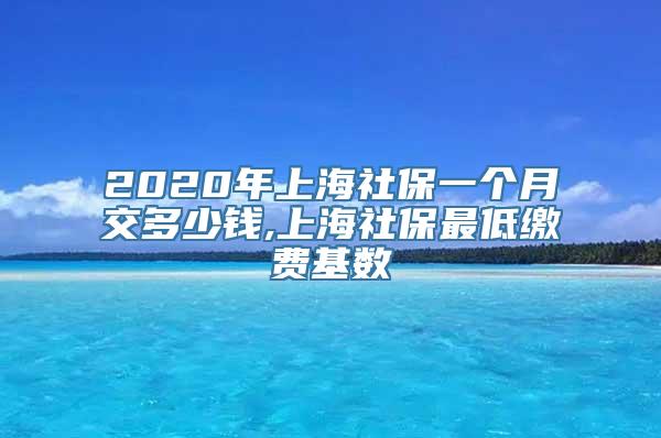 2020年上海社保一个月交多少钱,上海社保最低缴费基数