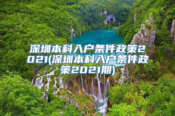 深圳本科入户条件政策2021(深圳本科入户条件政策2021期)