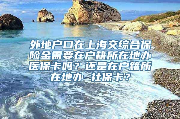 外地户口在上海交综合保险金需要在户籍所在地办医保卡吗？还是在户籍所在地办 社保卡？