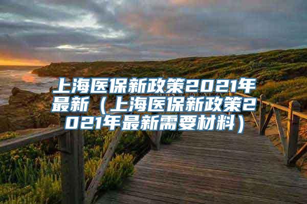 上海医保新政策2021年最新（上海医保新政策2021年最新需要材料）