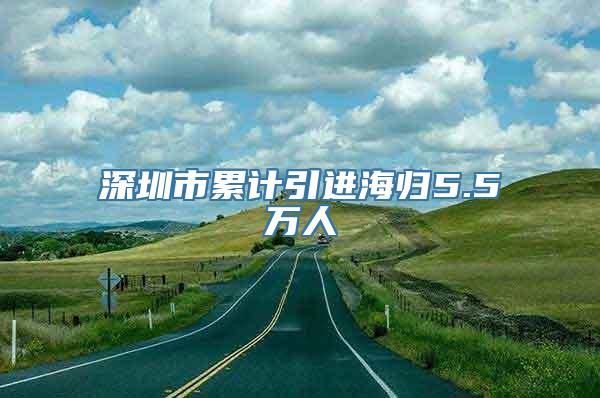 深圳市累计引进海归5.5万人