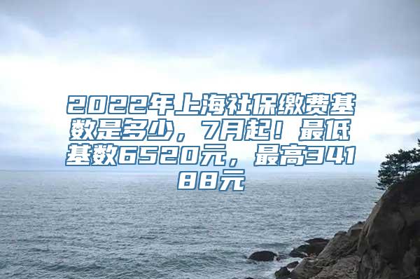 2022年上海社保缴费基数是多少，7月起！最低基数6520元，最高34188元