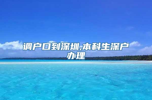 调户口到深圳,本科生深户办理