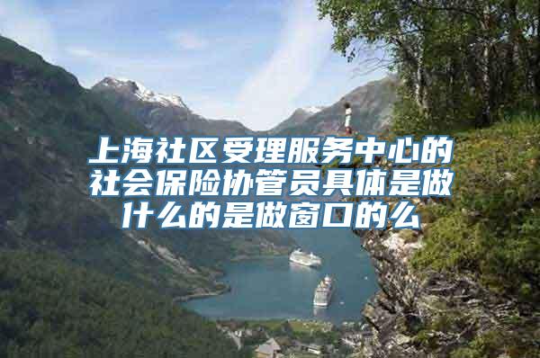 上海社区受理服务中心的社会保险协管员具体是做什么的是做窗口的么