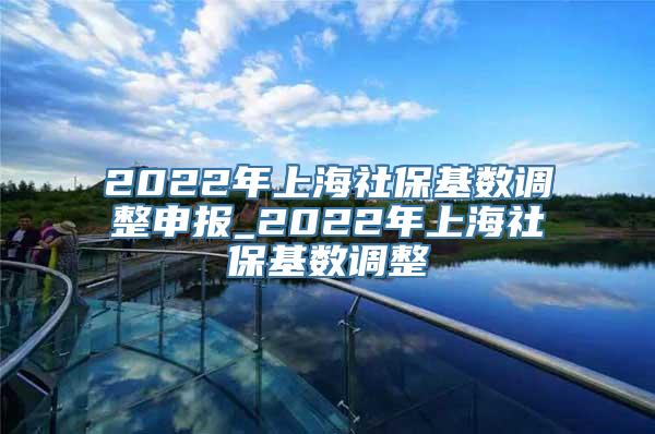 2022年上海社保基数调整申报_2022年上海社保基数调整