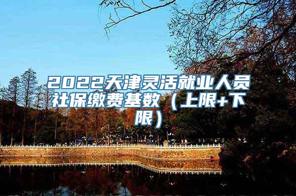 2022天津灵活就业人员社保缴费基数（上限+下限）