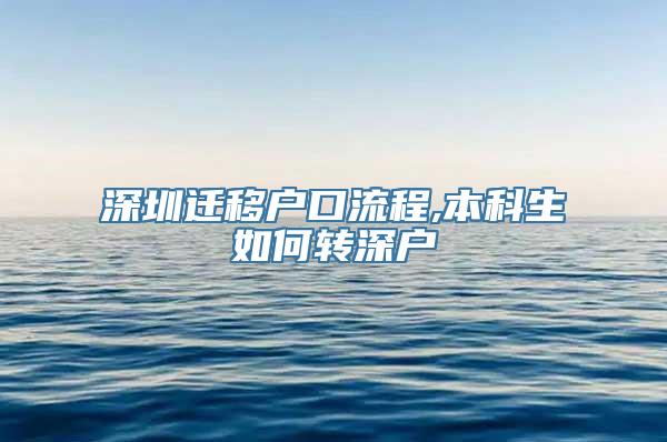 深圳迁移户口流程,本科生如何转深户