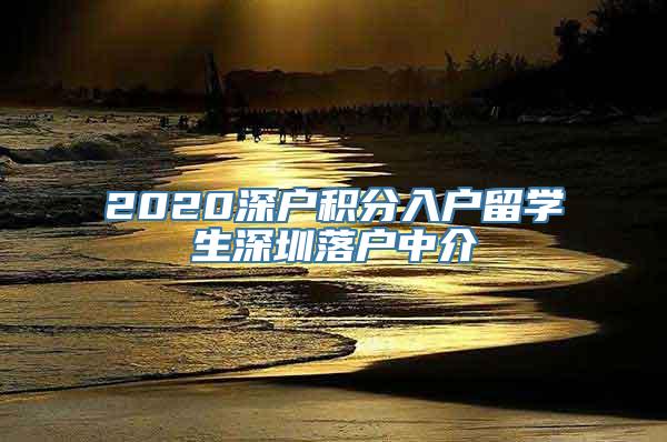 2020深户积分入户留学生深圳落户中介