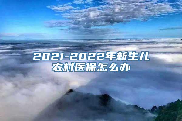 2021-2022年新生儿农村医保怎么办