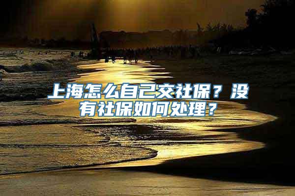 上海怎么自己交社保？没有社保如何处理？