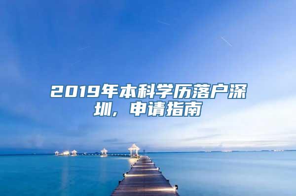 2019年本科学历落户深圳, 申请指南