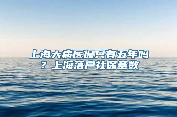 上海大病医保只有五年吗？上海落户社保基数