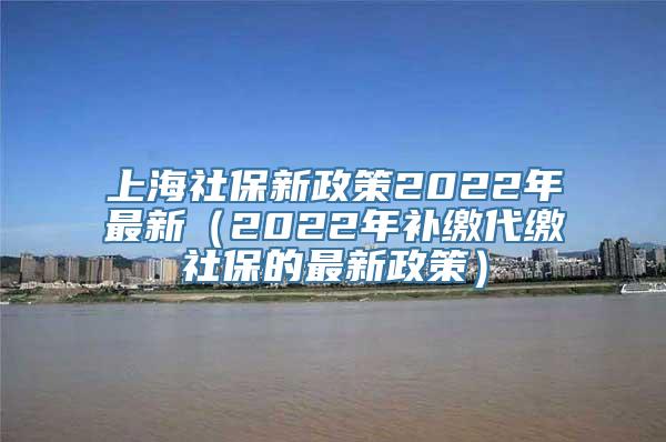 上海社保新政策2022年最新（2022年补缴代缴社保的最新政策）