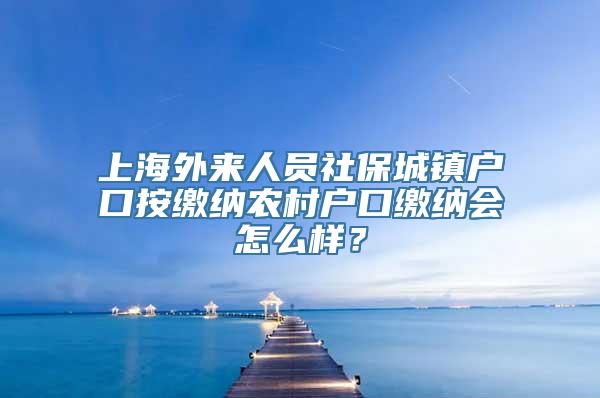 上海外来人员社保城镇户口按缴纳农村户口缴纳会怎么样？