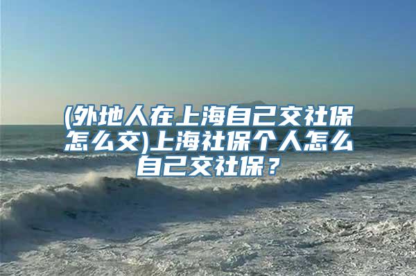 (外地人在上海自己交社保怎么交)上海社保个人怎么自己交社保？