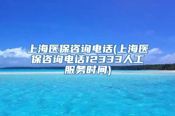 上海医保咨询电话(上海医保咨询电话12333人工服务时间)