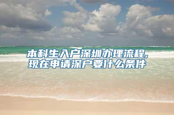 本科生入户深圳办理流程,现在申请深户要什么条件