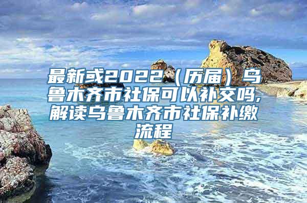 最新或2022（历届）乌鲁木齐市社保可以补交吗,解读乌鲁木齐市社保补缴流程