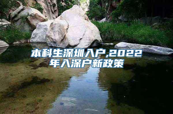 本科生深圳入户,2022年入深户新政策