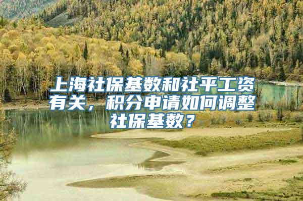 上海社保基数和社平工资有关，积分申请如何调整社保基数？